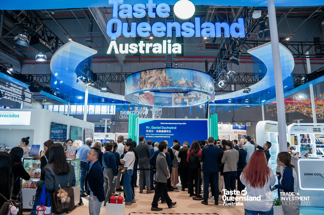 AN exhibition booth of Taste of Queensland