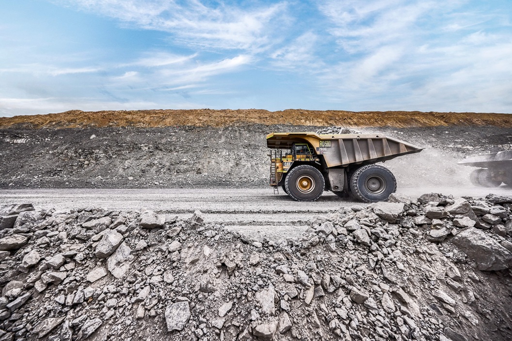 Dump truck at a mine