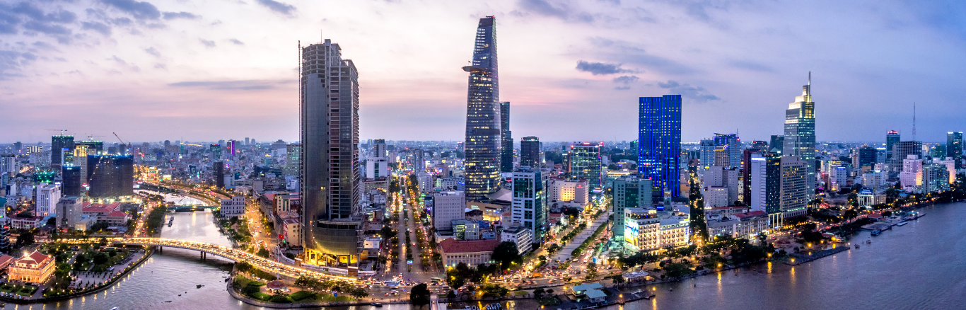 Skyline of Ho Chi Minh City, Vietnam